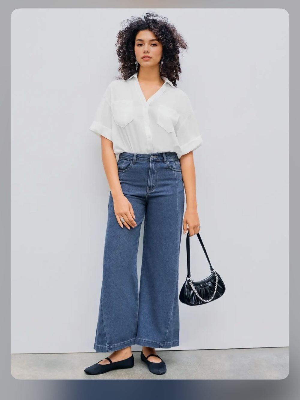 Cider COLLAR SOLID SHORT SLEEVE SHIRT BODYSUIT S CR27-4